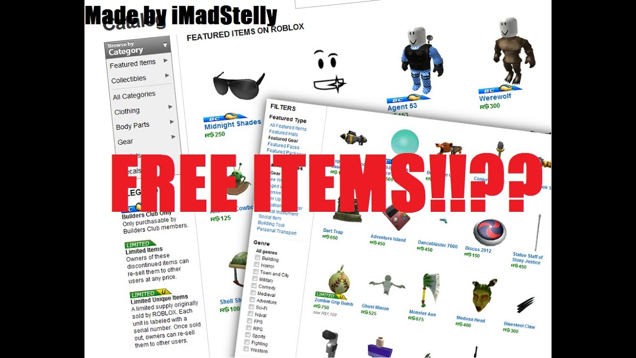 How To Get Anything Free On Roblox 2015