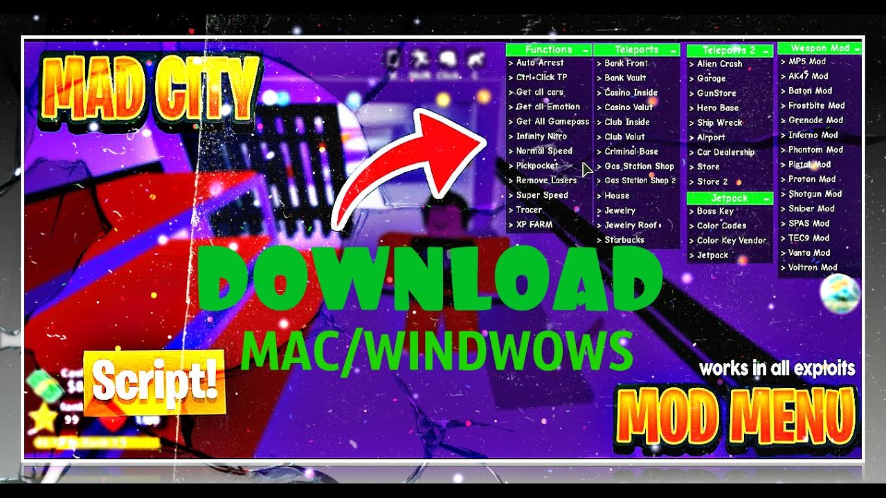Roblox Mad City Hacks To Downloadbbbb